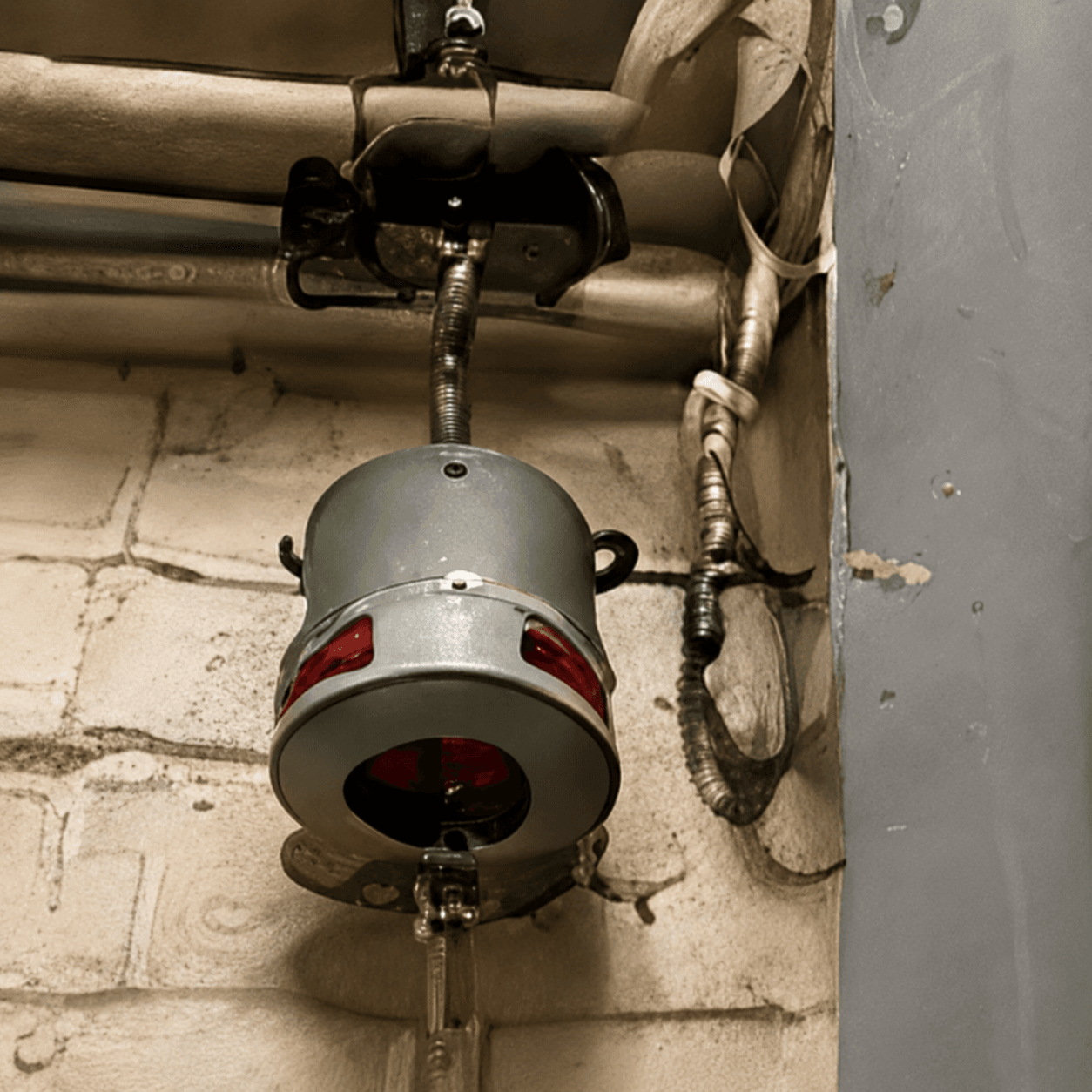 Inadequate fire stopping around electrical services