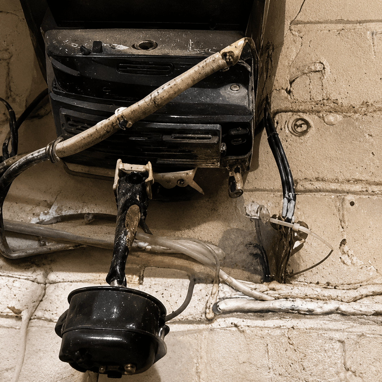 Poor electrical installation and inadequate cable management